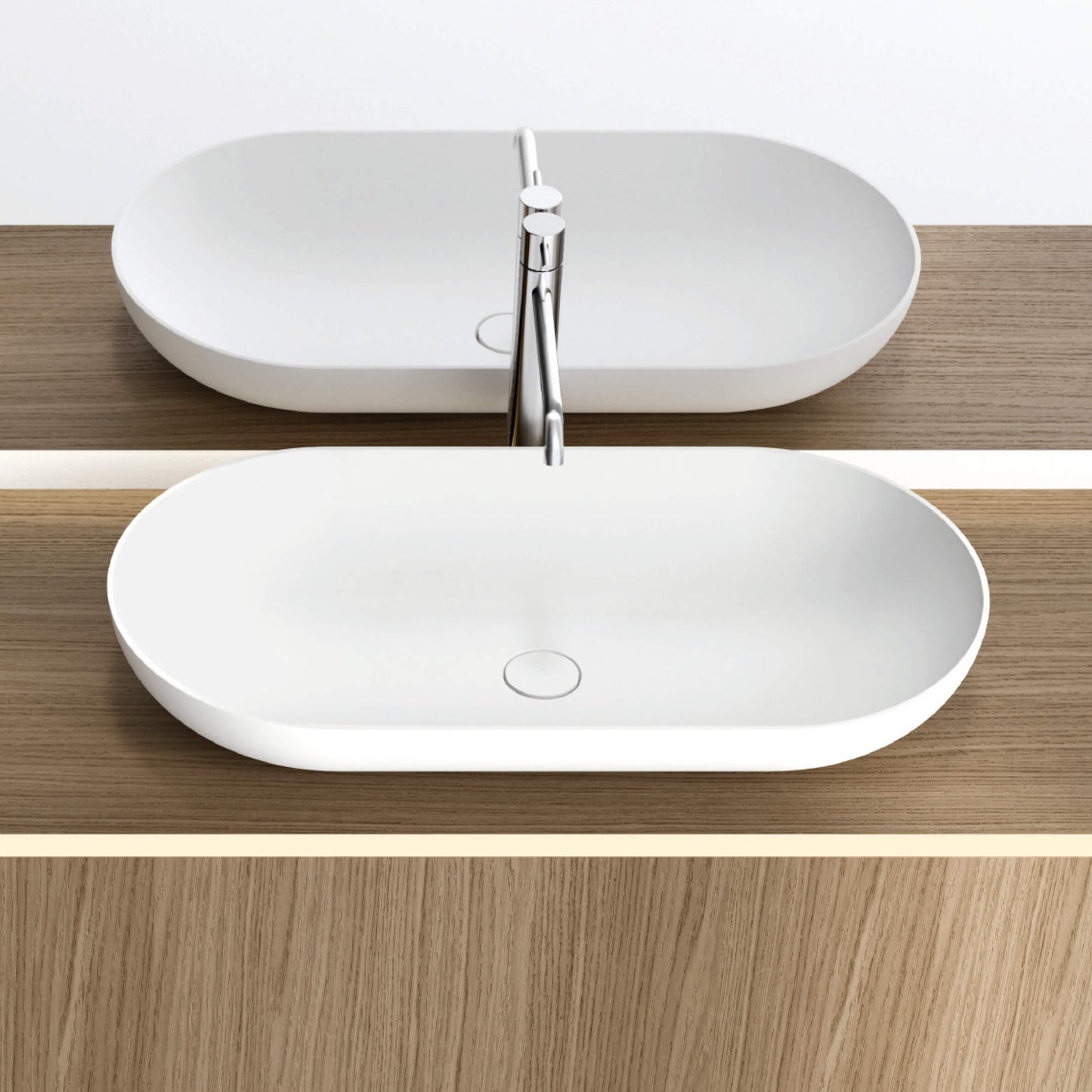 PURO 19.06 l washbasin & mirror by NOORTH