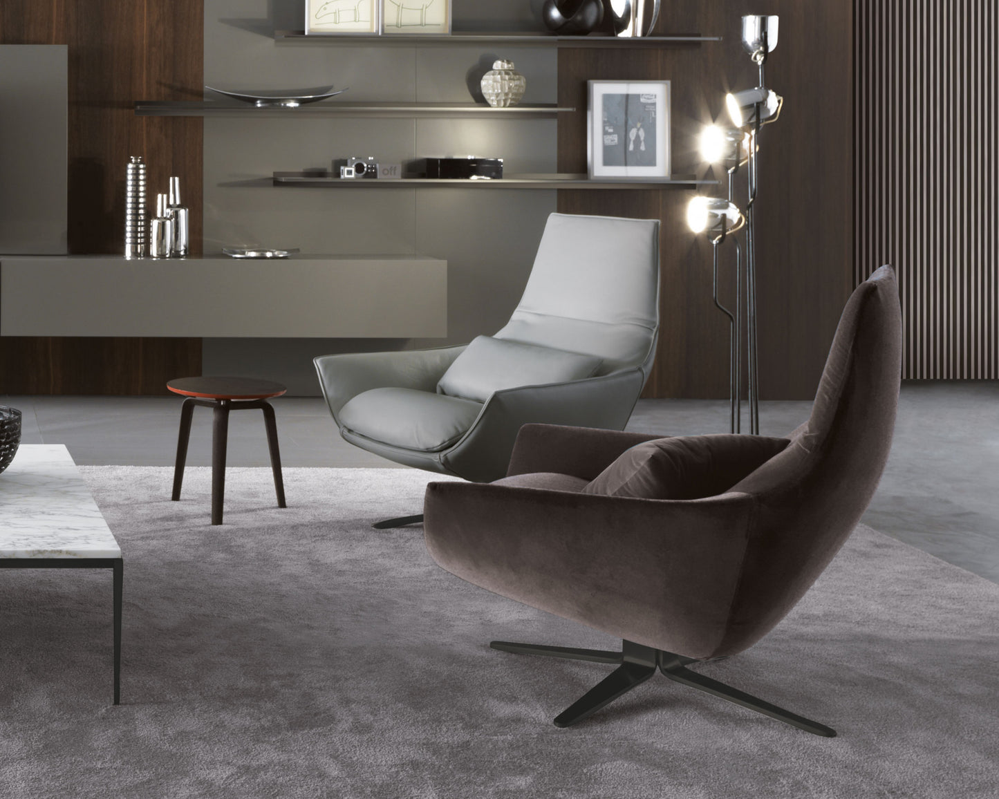 MISURAEMME | ERMES SWIVEL ARMCHAIR | $10,192.00