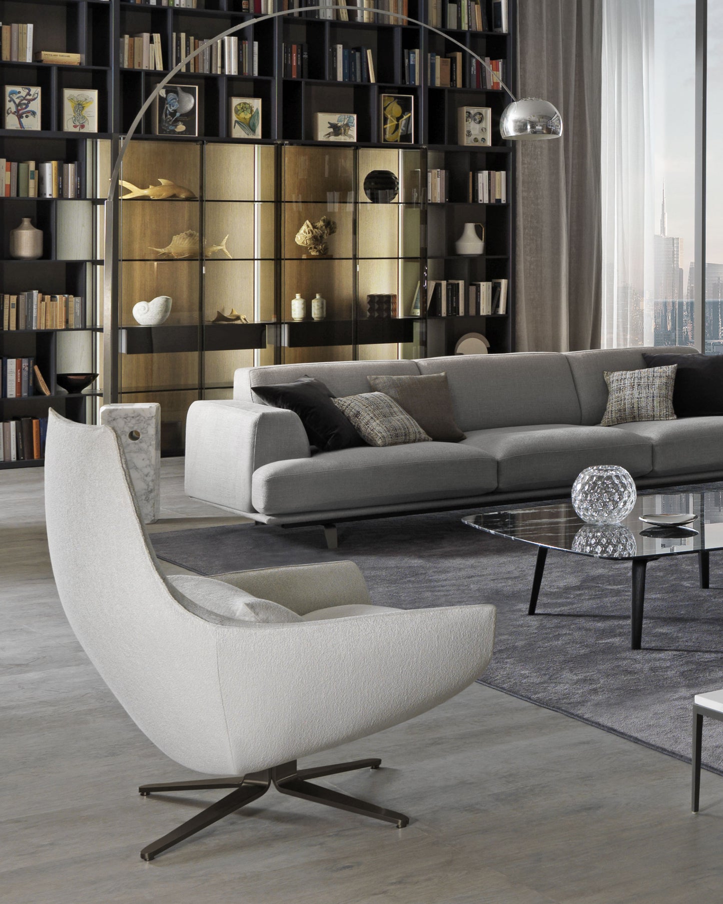 MISURAEMME | ERMES SWIVEL ARMCHAIR | $10,192.00