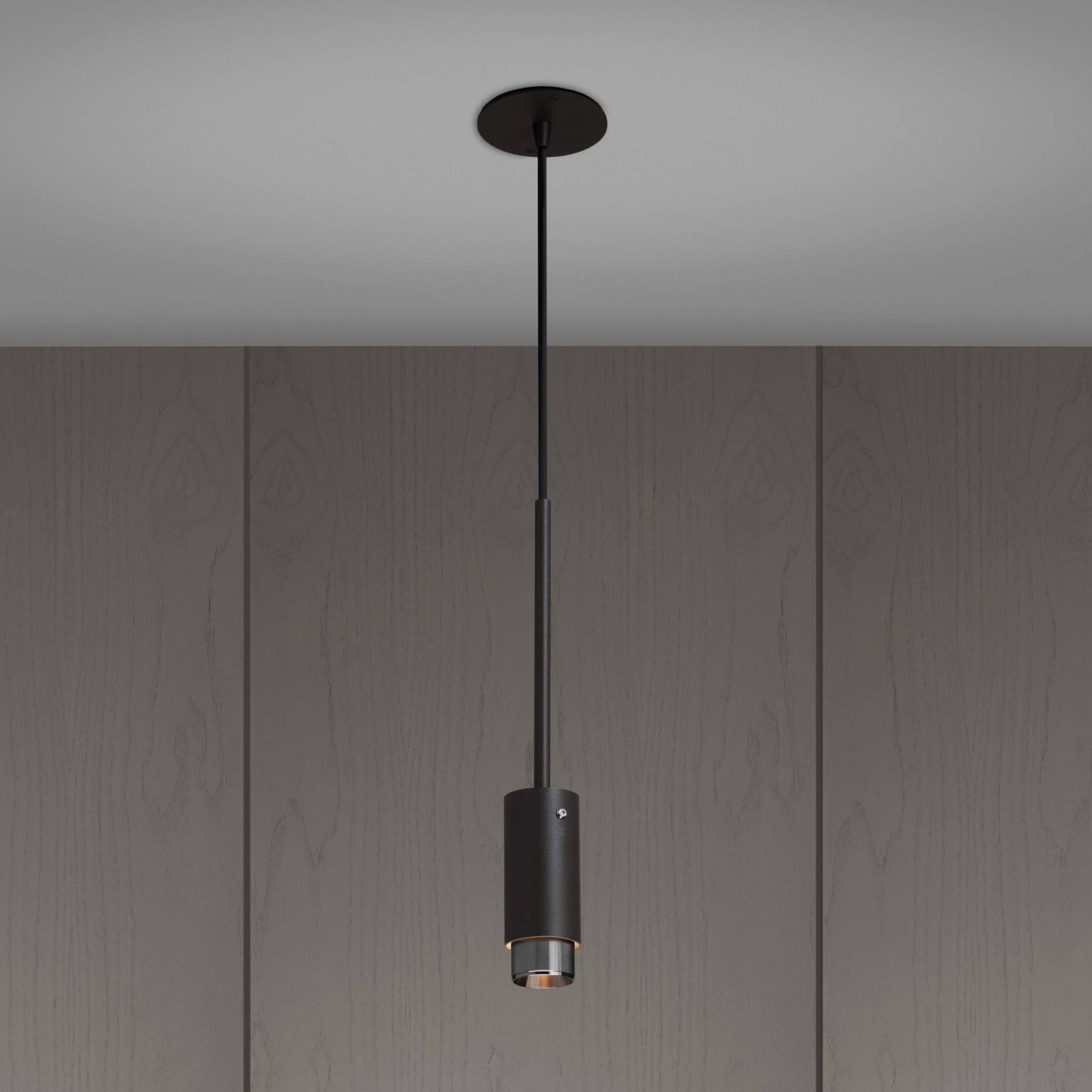 Exhaust Pendant Linear Graphite Steel