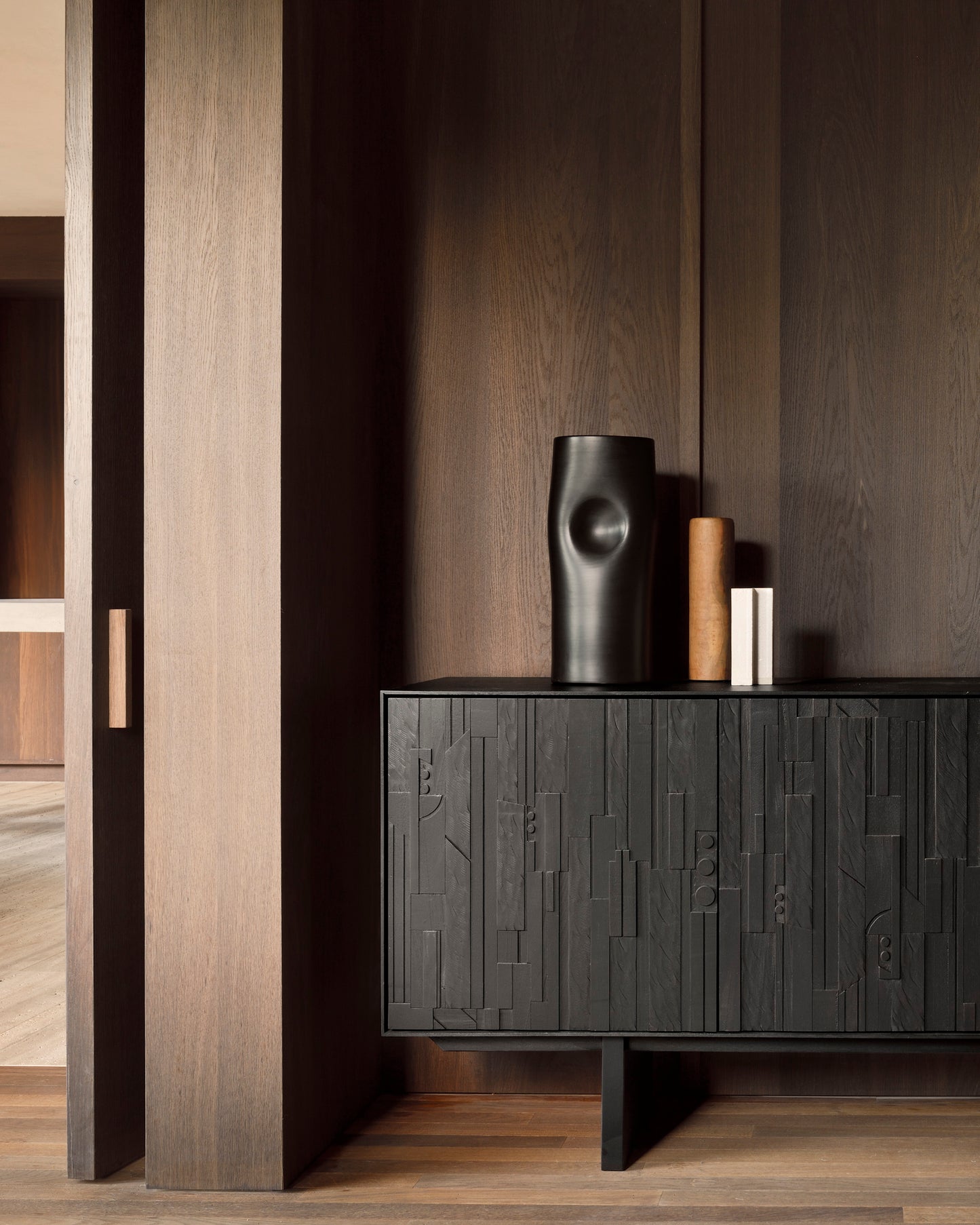 ETHNICRAFT MOSAIC SIDEBOARD - TEAK OFF BLACK | $3,449.00 - $4,549.00