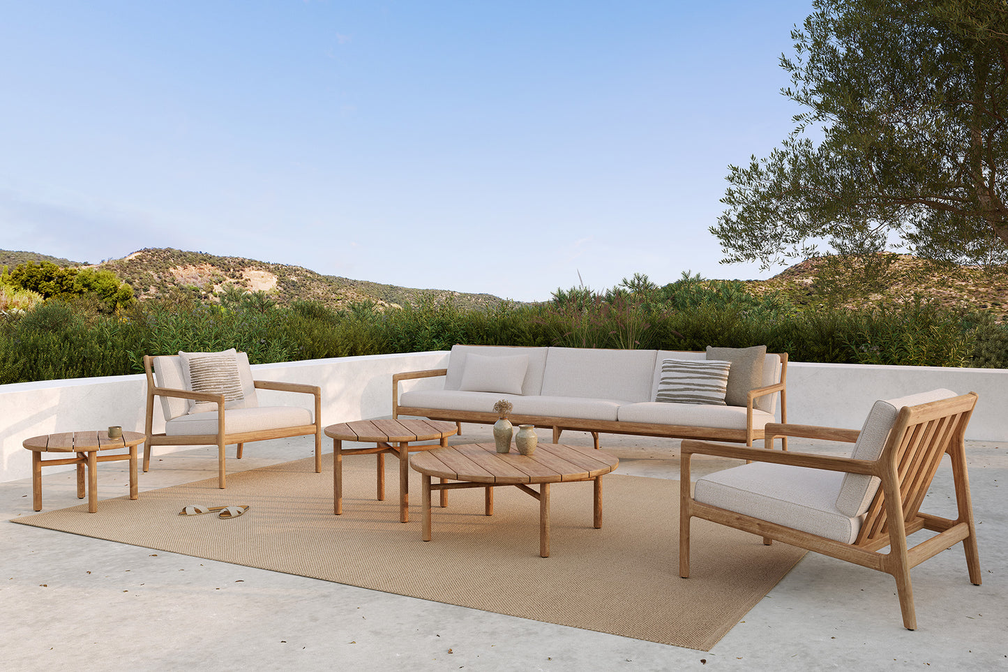 ETHNICRAFT NOMAD OUTDOOR CUSHION - OAT | $139.00