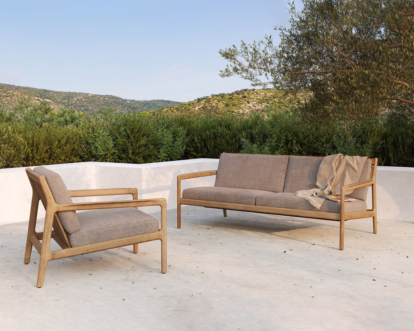 ETHNICRAFT JACK OUTDOOR 2 SEATER SOFA - TEAK | $3,499.00 - $4,677.00