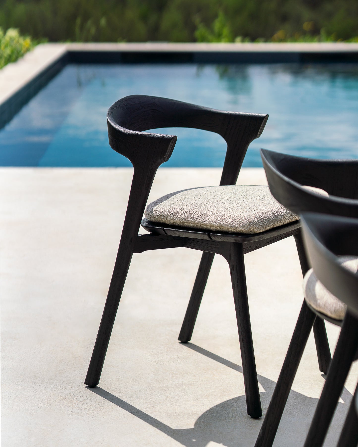 ETHNICRAFT BOK OUTDOOR DINING CHAIR - TEAK BLACK | $1,059.00 - $1.158.00