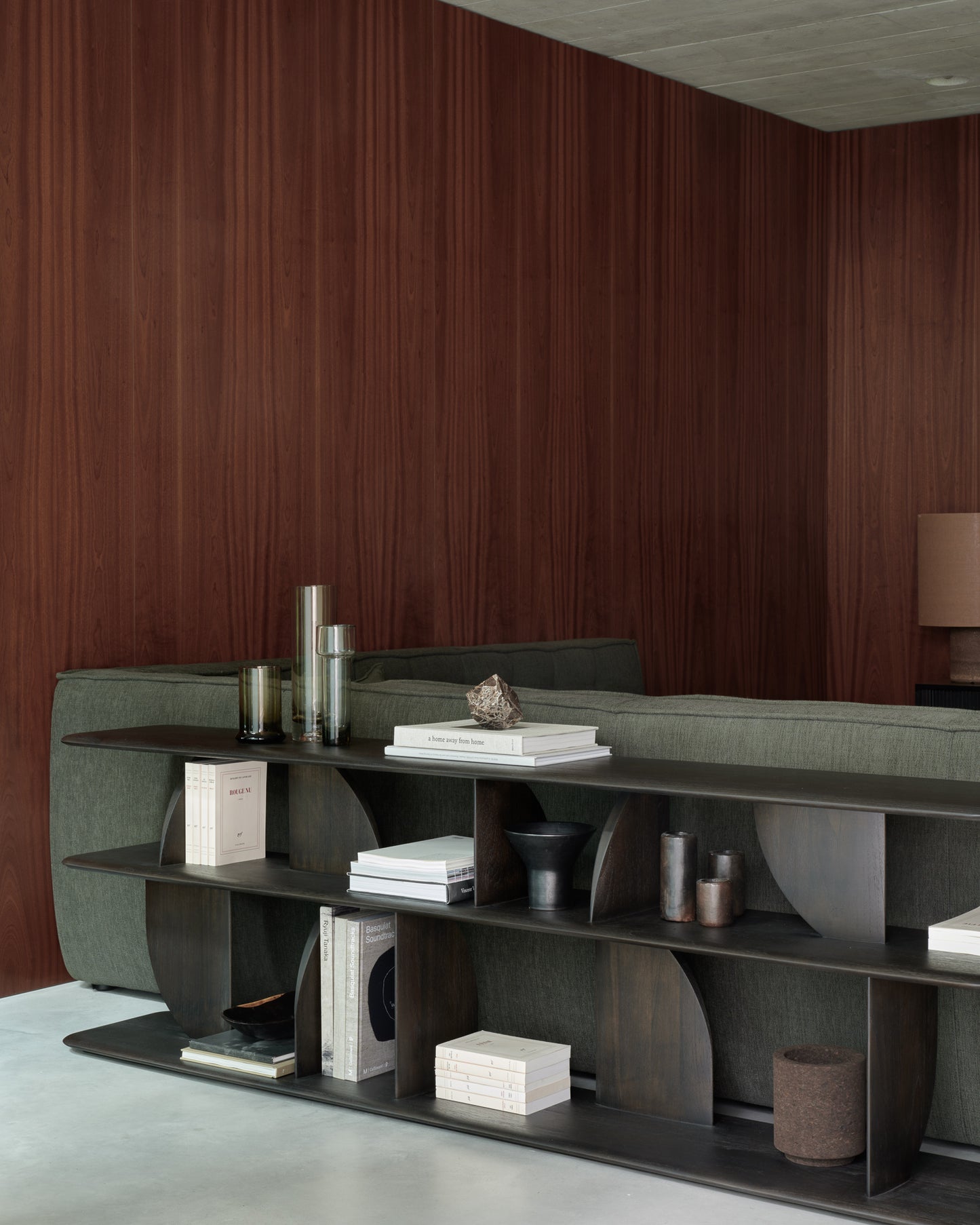ETHNICRAFT GEOMETRIC SOFA CONSOLE - TEAK DARK BROWN | $2,849.00