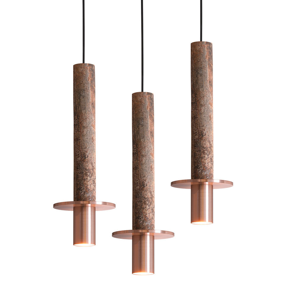 META OCHRE I Round Three Light Pendant by David Pompa $3,315.50