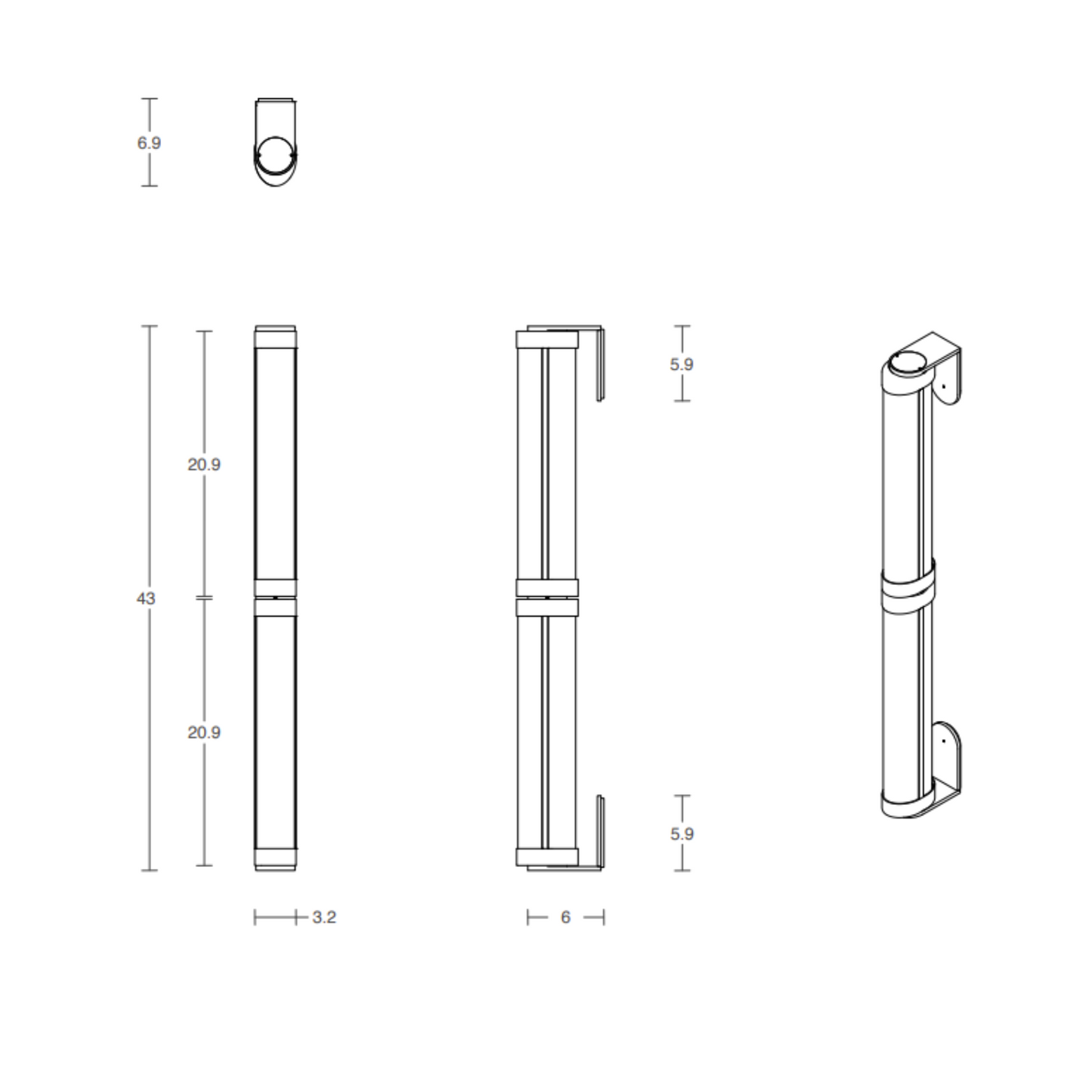 ARTICOLO | SWIVEL DOUBLE WALL SCONCE