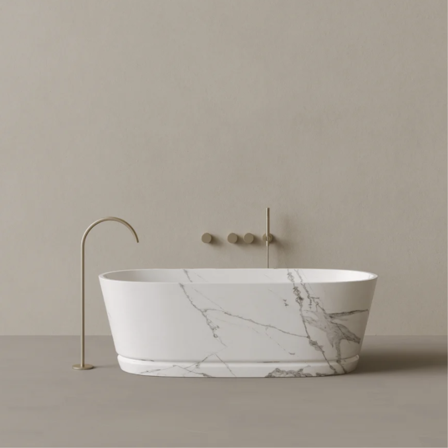 ELEMENTO BATH | 67" x 30" OVAL STONE BATHTUB | $10,326.00 - $37,764.00