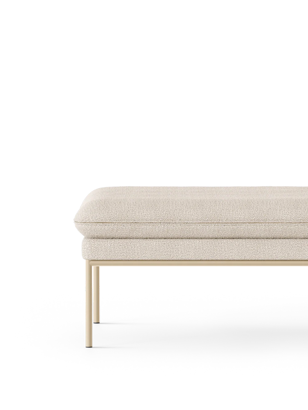 FERM LIVING | TURN POUF - CASHMERE - BOUCLE - OFF-WHITE | $1,955.00