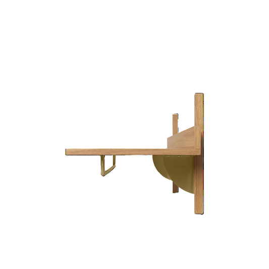FERM LIVING | SECTOR RACK SHELF - NATURAL OAK/BRASS | $419.00