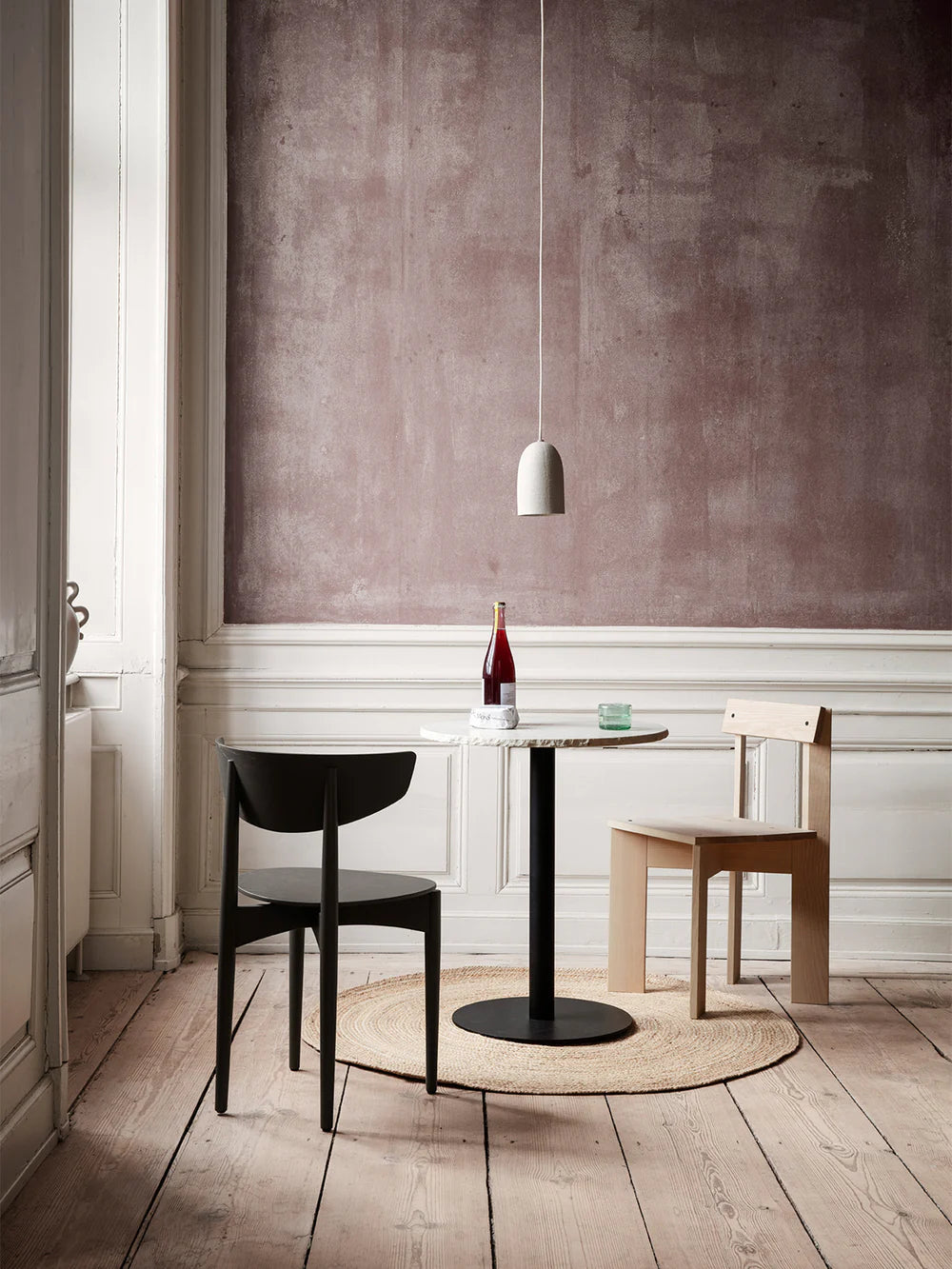 FERM LIVING | MINERAL CAFE TABLE - BIANCO CURIA | $1,169.00
