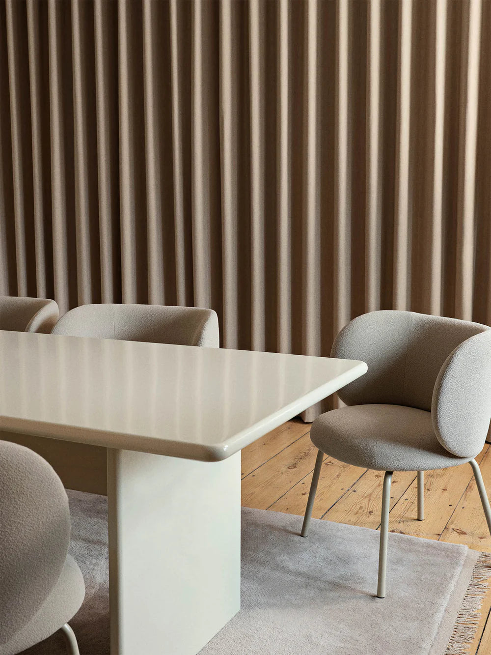 FERM LIVING | RINK DINING TABLE - 200 X 90 - EGGSHELL | $2,635.00