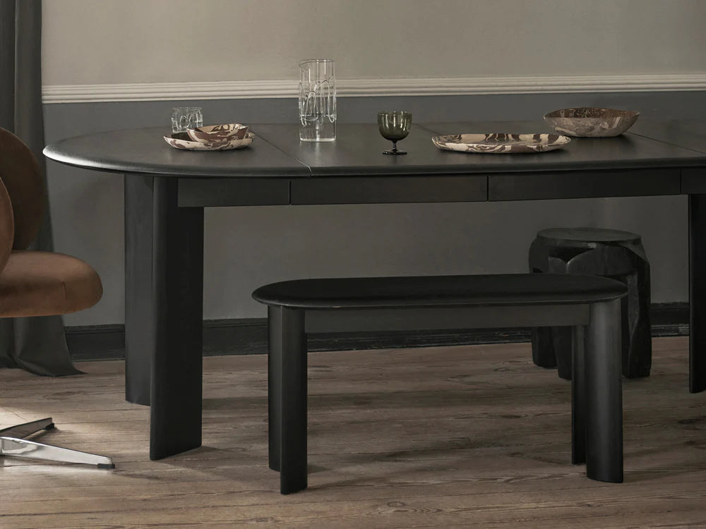 FERM LIVING | BEVEL TABLE - EXTENDABLE X 2 - BLACK OILED BEECH | $3,905.00