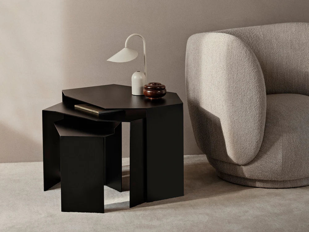 FERM LIVING | SHARD CLUSTER TABLES - SET OF 3 - BLACK | $1,075.00