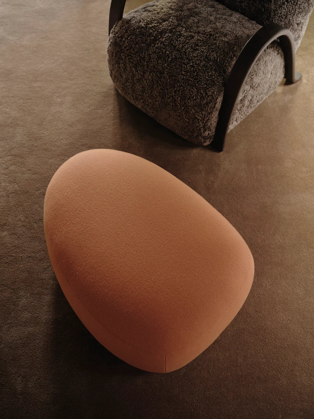 FERM LIVING | RICO LOUNGER POUF - TONUS - BURNT SIENNA | $1,659.00