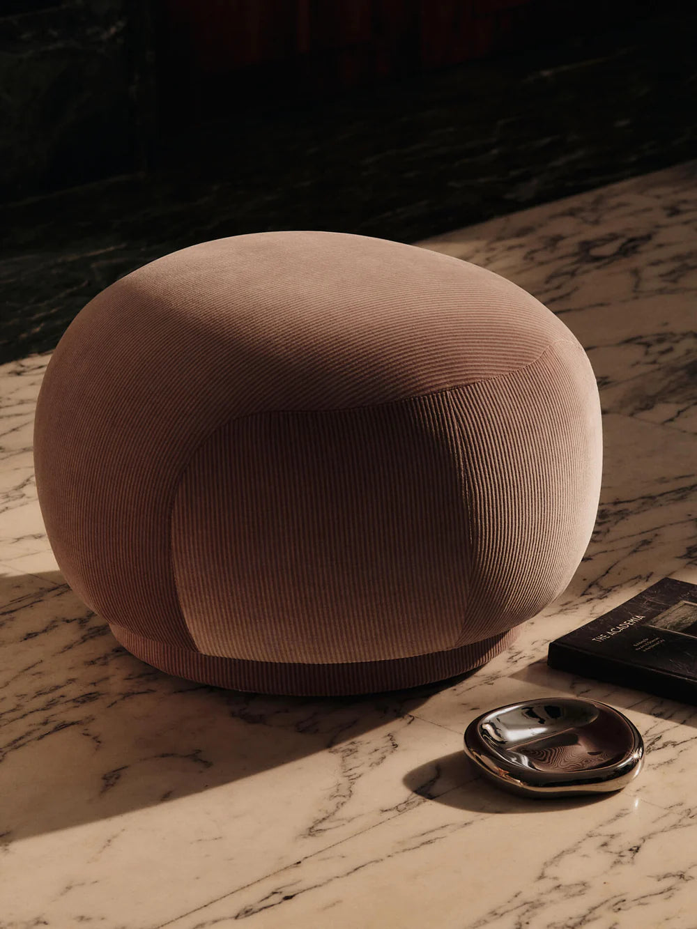 FERM LIVING | RICO POUF - DEVORE VELVET - BLUSH | $1,365.00