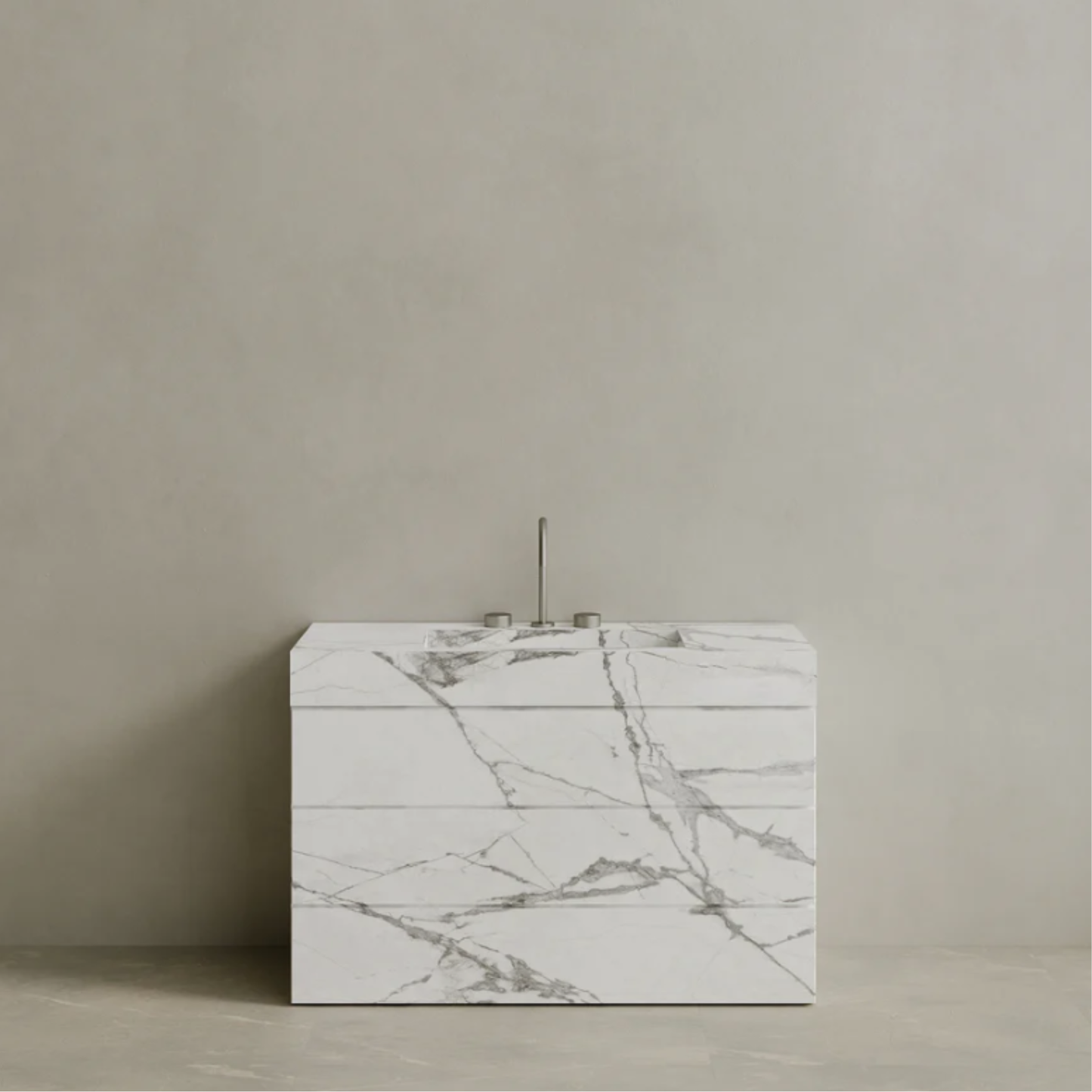 ELEMENTO BATH | SINGLE SINK FREESTANDING MARBLE VANITY WITH DRAWERS | $5,081.60 - $9,792.00