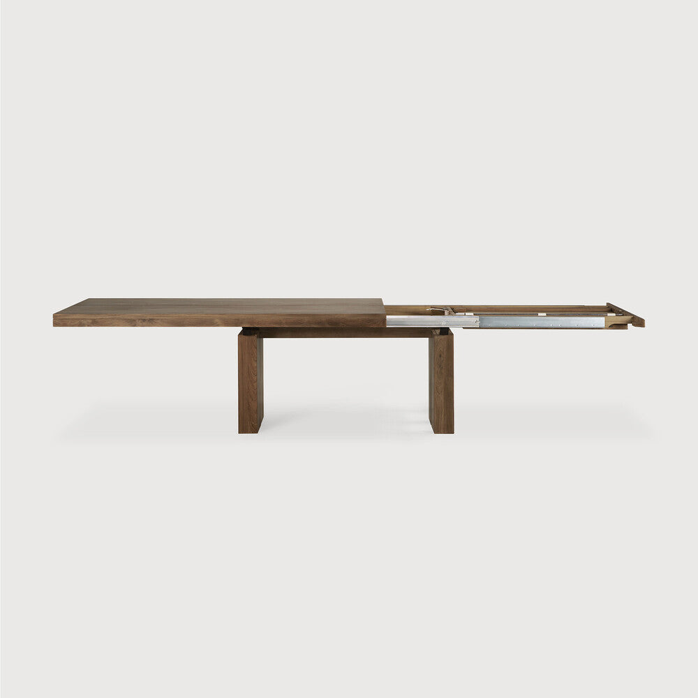 ETHNICRAFT DOUBLE EXTENDABLE DINING TABLE - TEAK | $6,119.00
