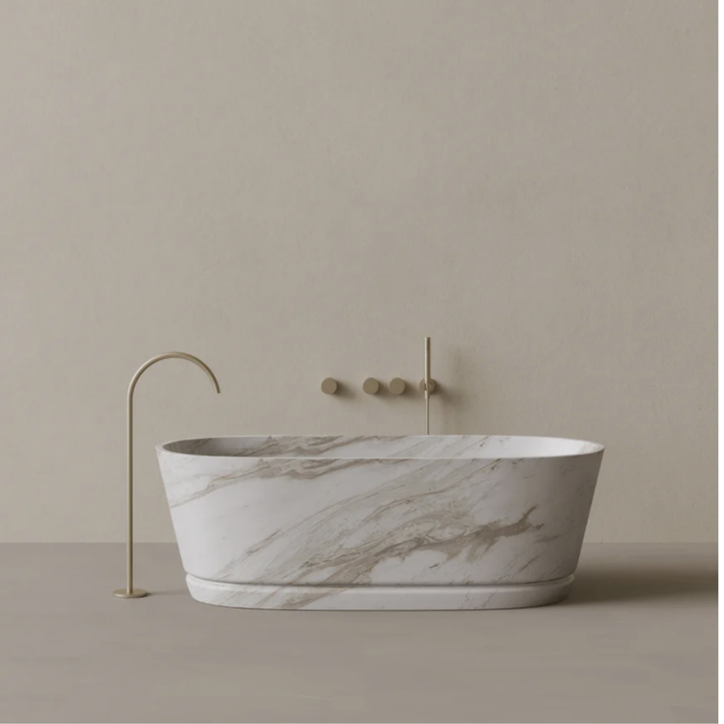 ELEMENTO BATH | 67" x 30" OVAL STONE BATHTUB | $10,326.00 - $37,764.00