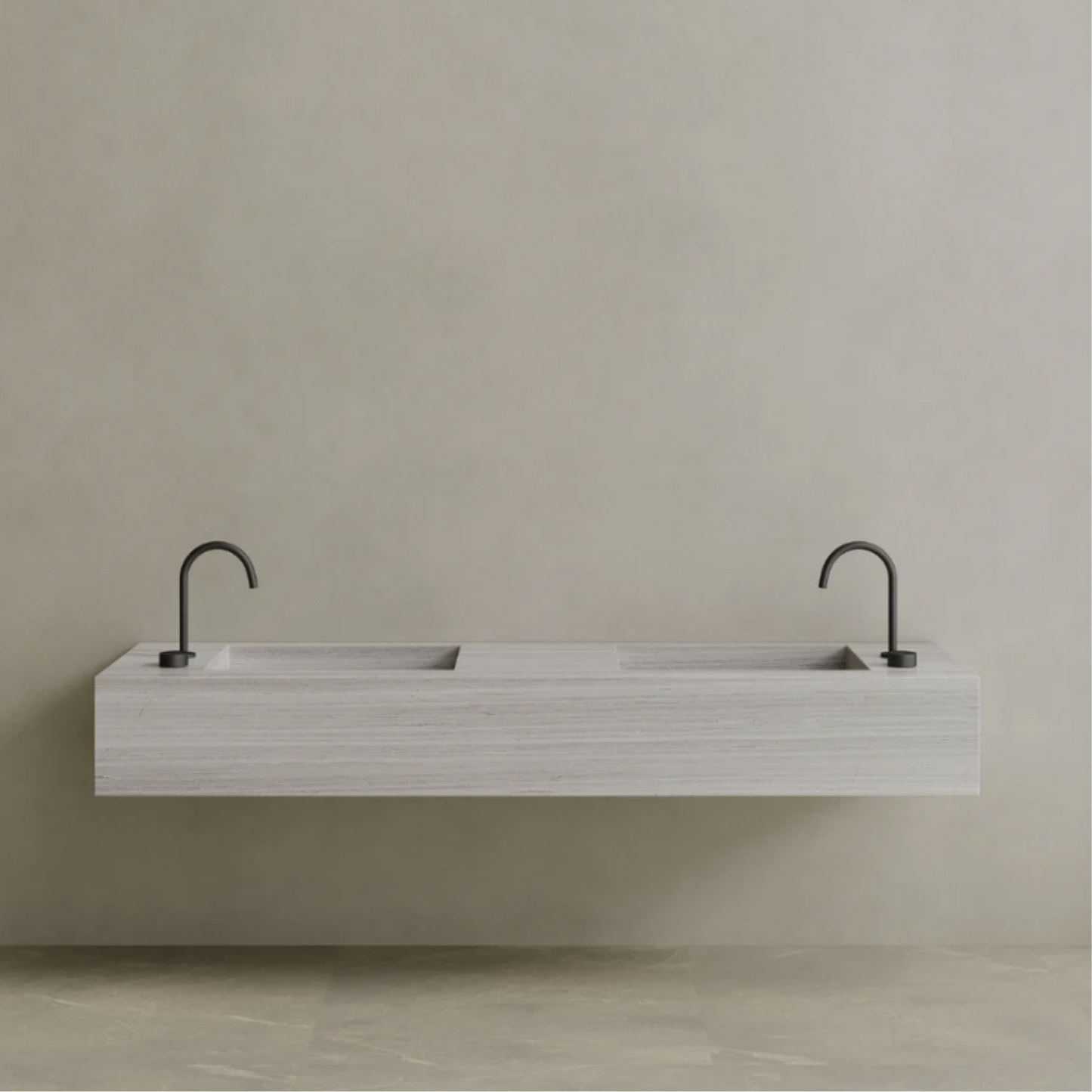ELEMENTO BATH | DOUBLE SINK FLOATING MARBLE VANITY | $5,408.00 - $10,560.00