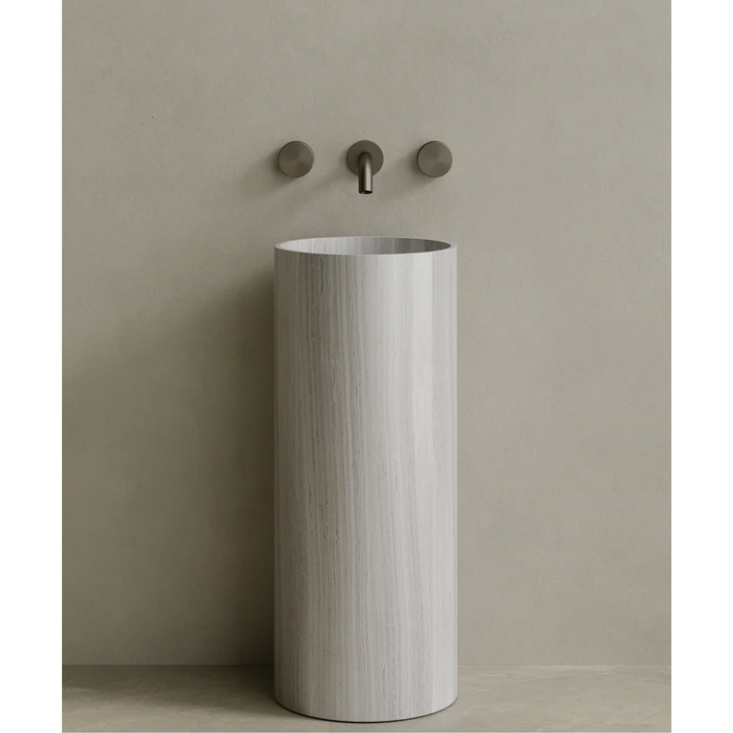 ELEMENTO BATH | CALVA STONE PEDESTAL SINK | $3,313.20 - $6,894.80