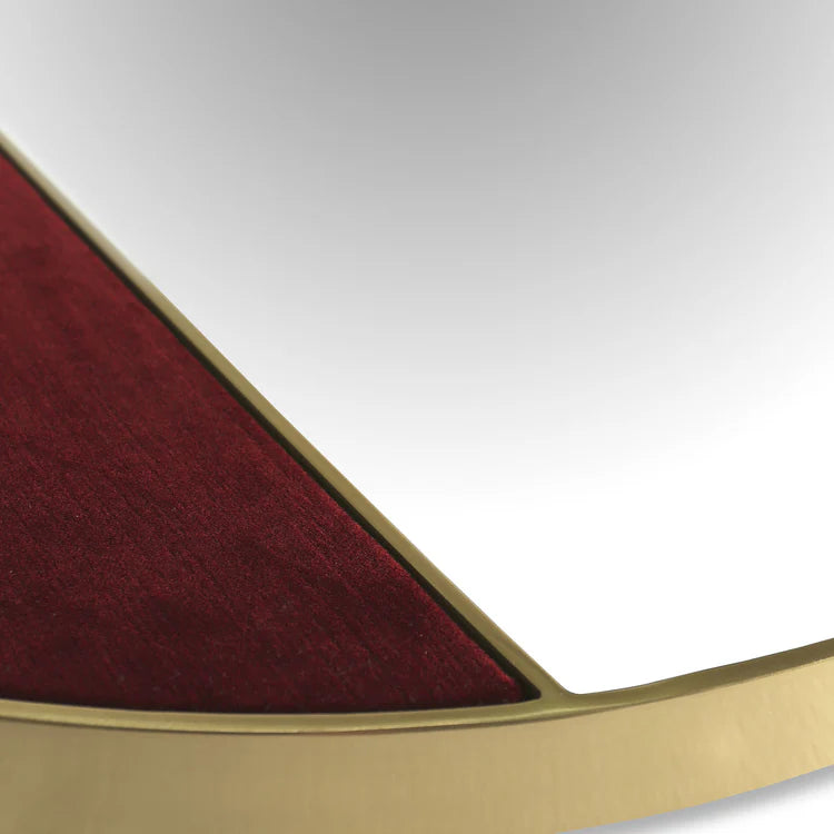 HALF MOON BRASS MEDIUM WALL MIRROR | $2,225.00