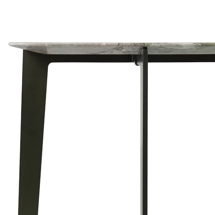 B191 GREEN BASE WITH IRIS HEAVEN MARBLE TOP CONSOLE | $4,445.00