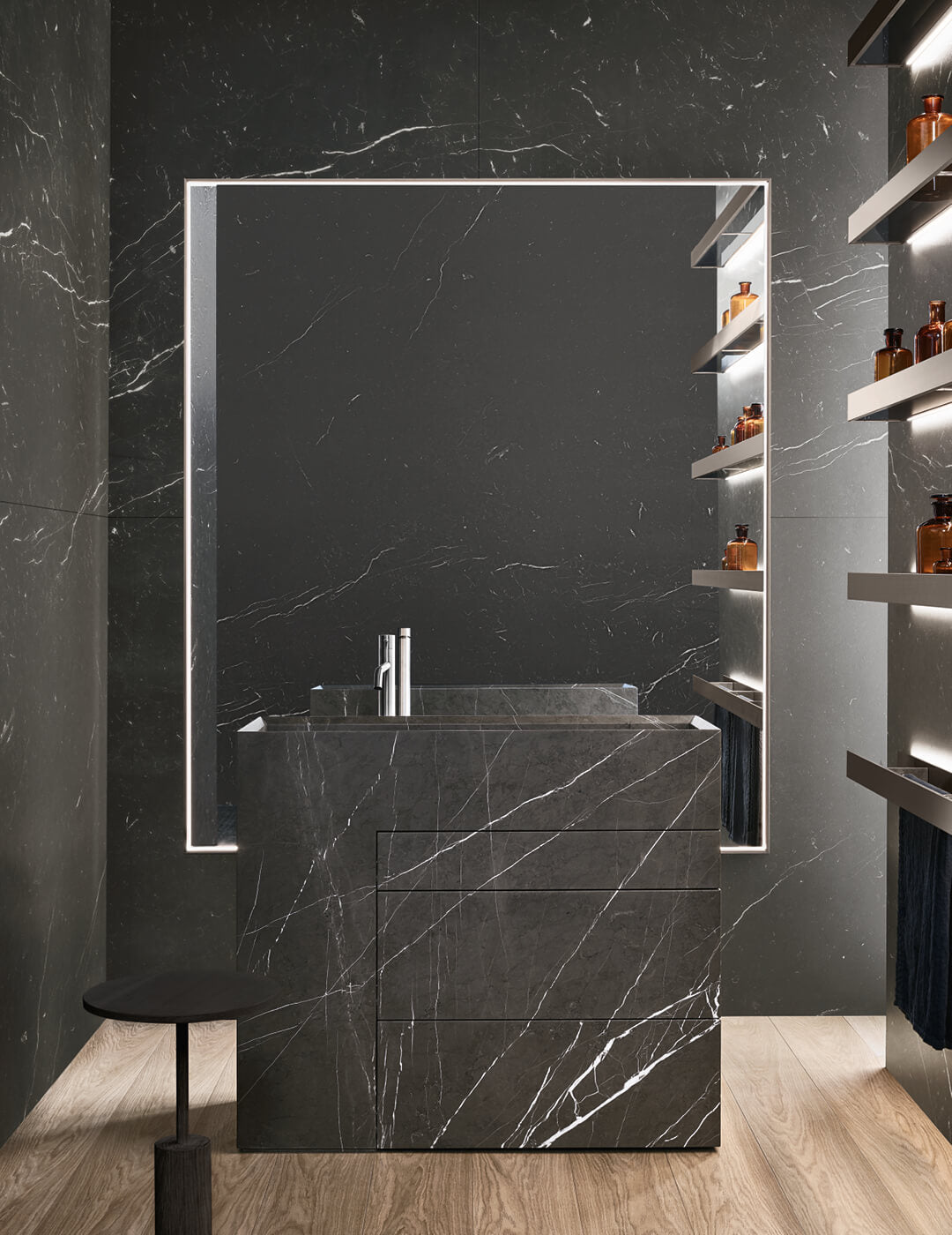 TOUCH 19.01 l washbasin & mirror by NOORTH