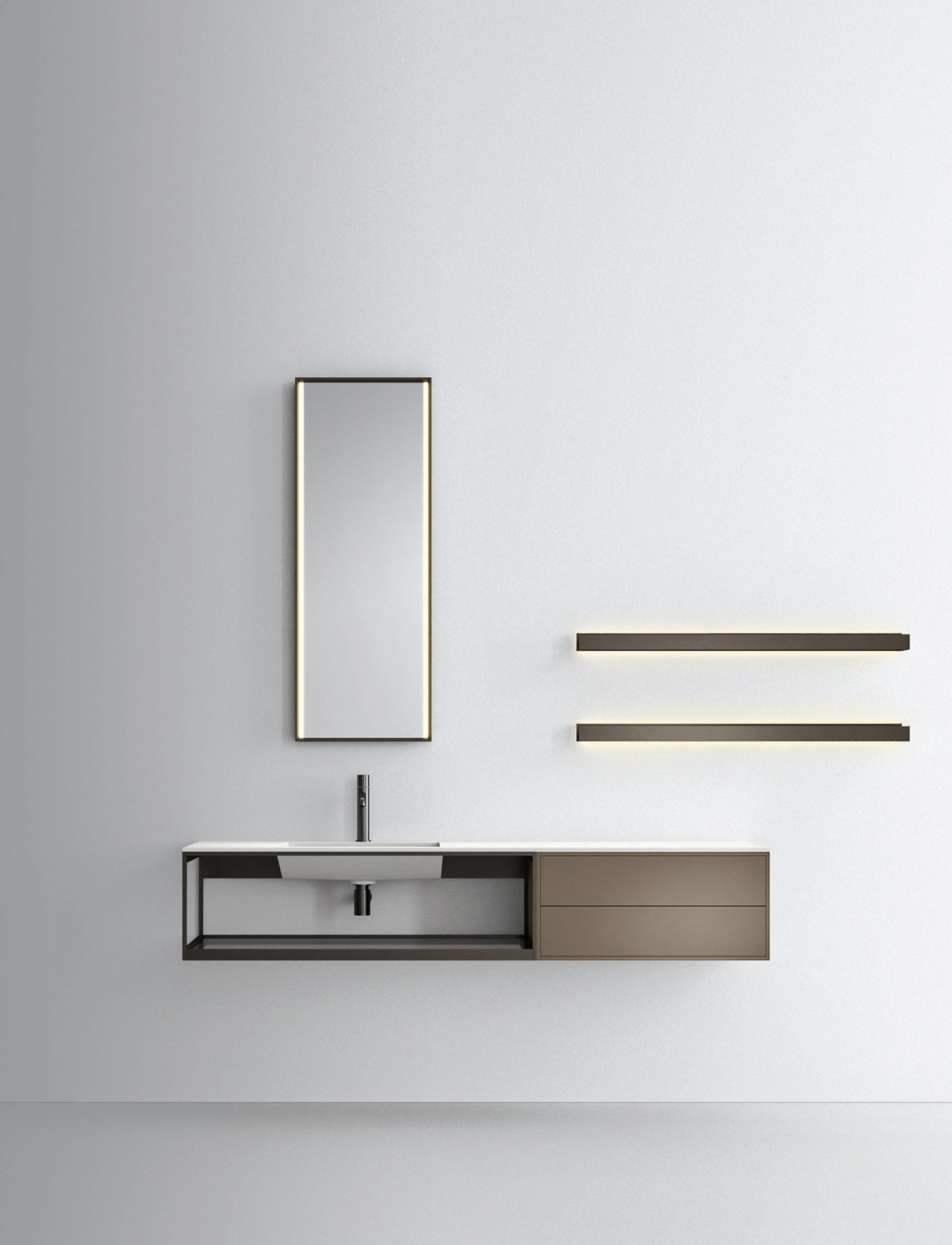 FJORD 19.04 l washbasin & mirror by NOORTH