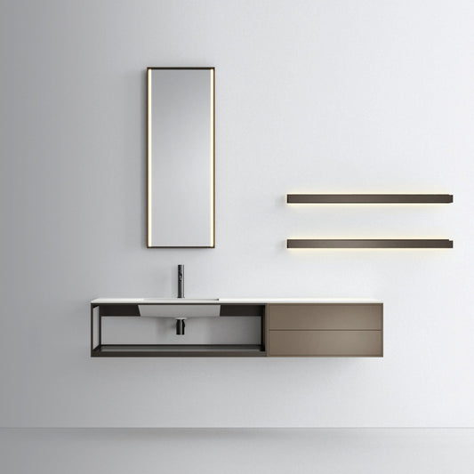 FJORD 19.04 l washbasin & mirror by NOORTH