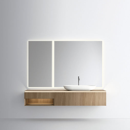 PURO 19.06 l washbasin & mirror by NOORTH
