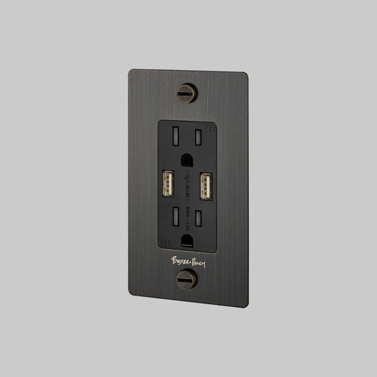 BUSTER + PUNCH | 1G COMBINATION DUPLEX OUTLET AND USB A + C CHARGER  - $121