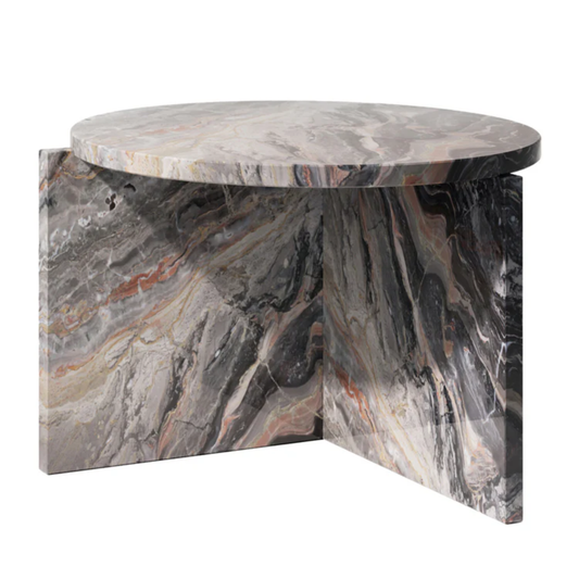 SECOLO | ORIGIN ROUND ARABESCATO OROBICO SIDE TABLE | $4,810