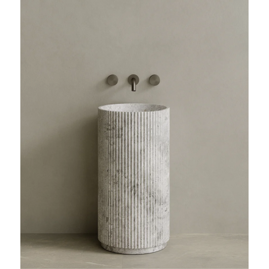 ELEMENTO BATH | RIVIO STONE PEDESTAL SINK | $6,394.30 - $11,990.00
