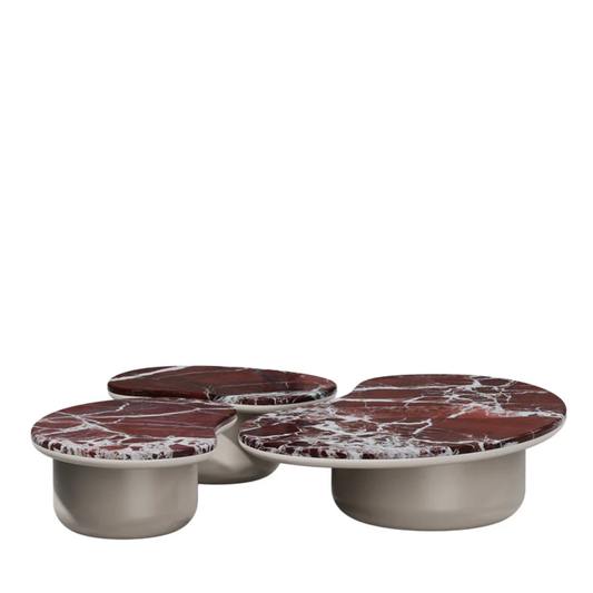 SECOLO | SET OF 3 LAGHI ROSSO LEVANTO COFFEE TABLE | $21,810