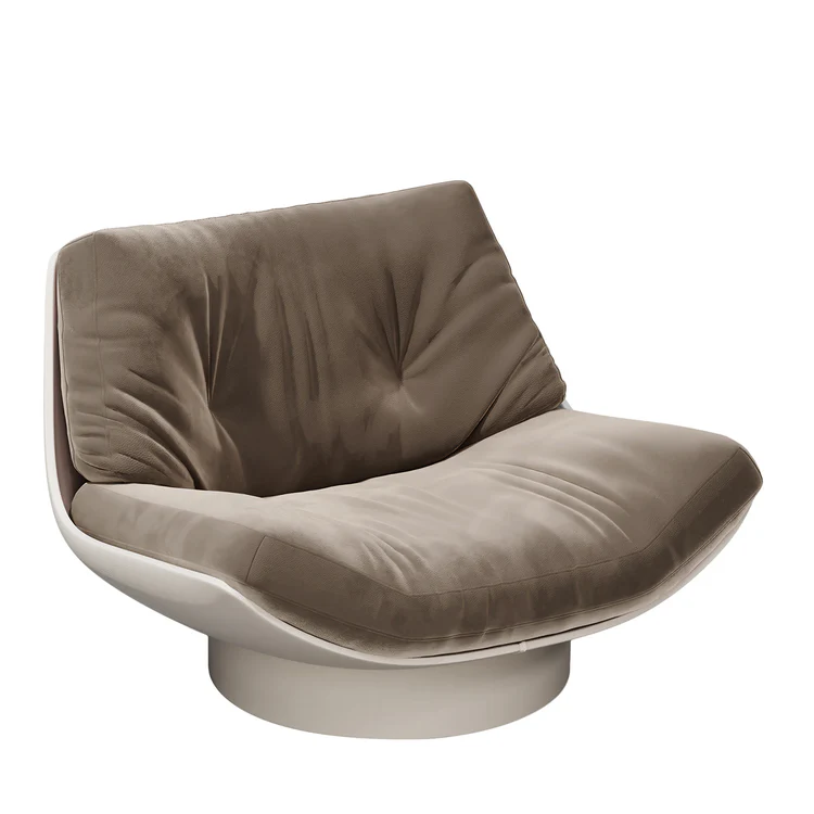 SECOLO | LALEA NABUK LOUNGE CHAIR | $ 9,430