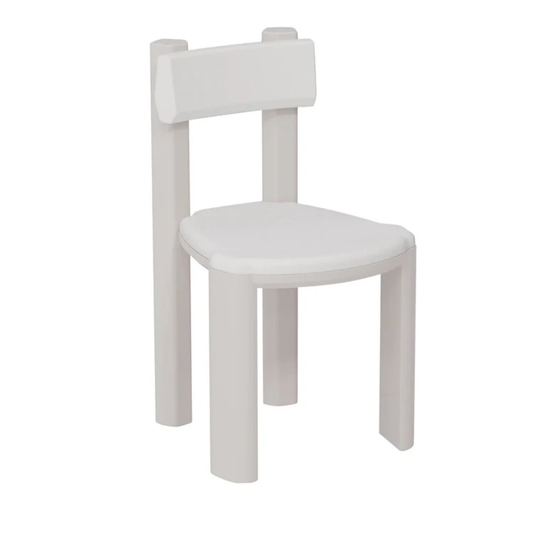 SECOLO | TAOTO WHITE LEATHER DINING CHAIR | $3,930