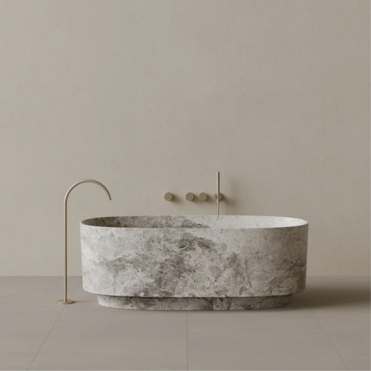 ELEMENTO BATH | 68" x 34" OVAL STONE BATHTUBE | $10,798.00 - $44,994.00
