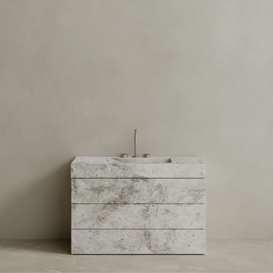 ELEMENTO BATH | SINGLE SINK FREESTANDING MARBLE VANITY WITH DRAWERS | $5,081.60 - $9,792.00