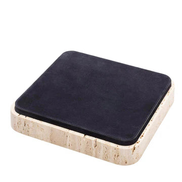GIOBAGNARA | GIZA LEATHER & MARBLE SQUARE BOX #2 | $855.00