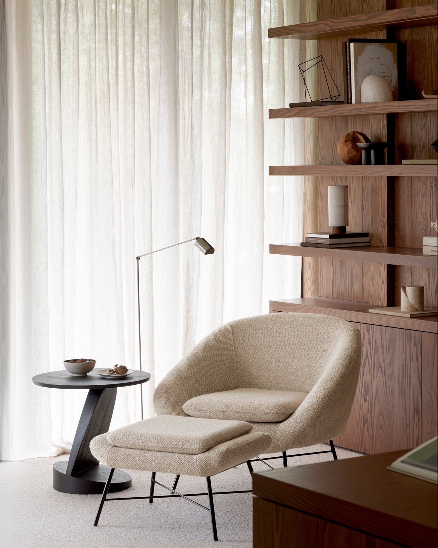 ETHNICRAFT BARROW FOOTSTOOL - OFF WHITE | $809.00