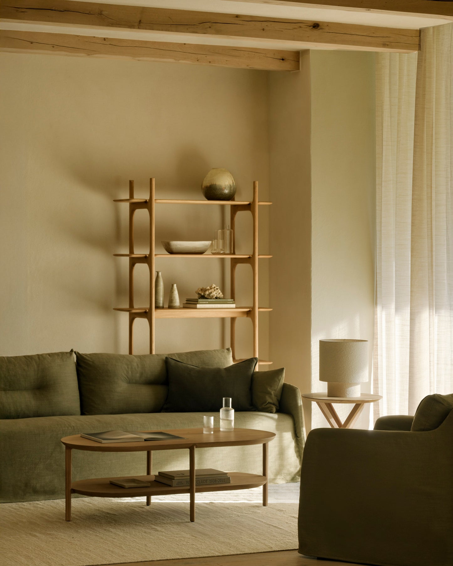 ETHNICRAFT WEAVE SOFA - GREEN | $4,109.00