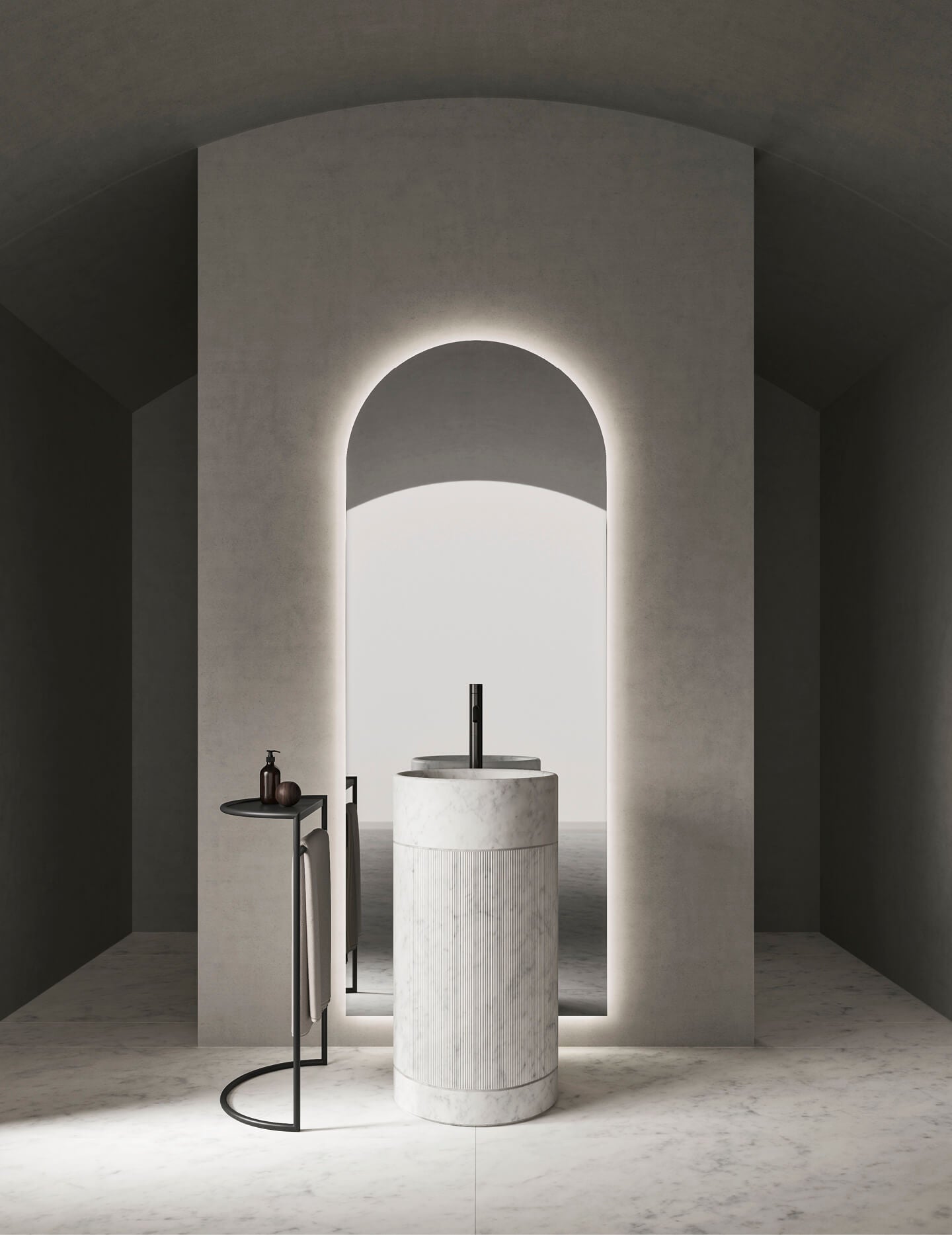 ROMA 23.01 l washbasin & mirror by NOORTH