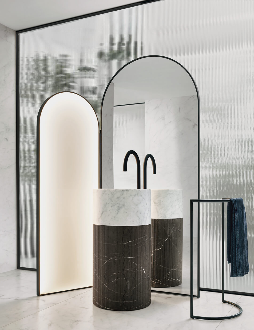 ROMA 23.02 l washbasin & mirror by NOORTH