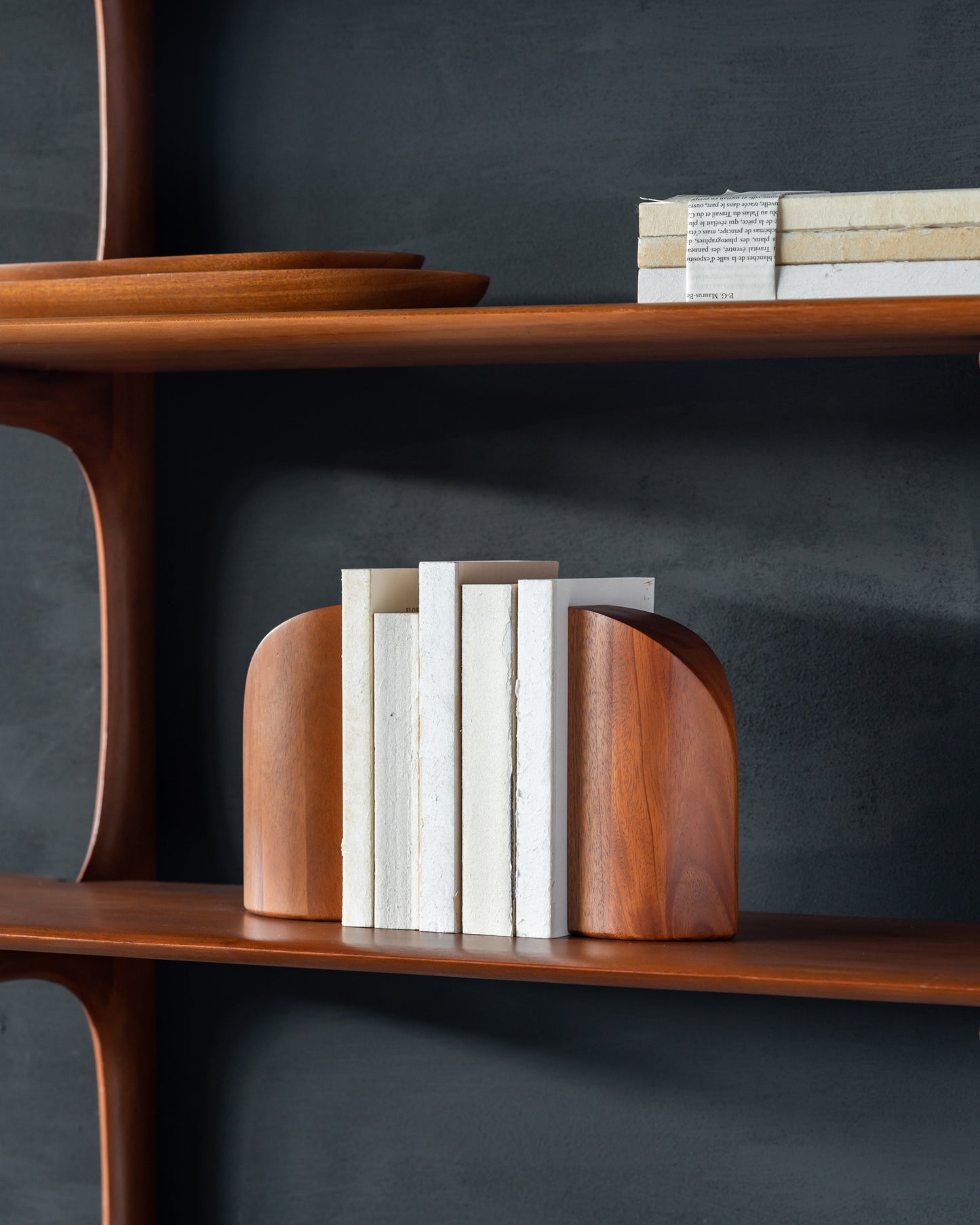 ETHNICRAFT PI BOOK ENDS - MAHOGANY | $199.00