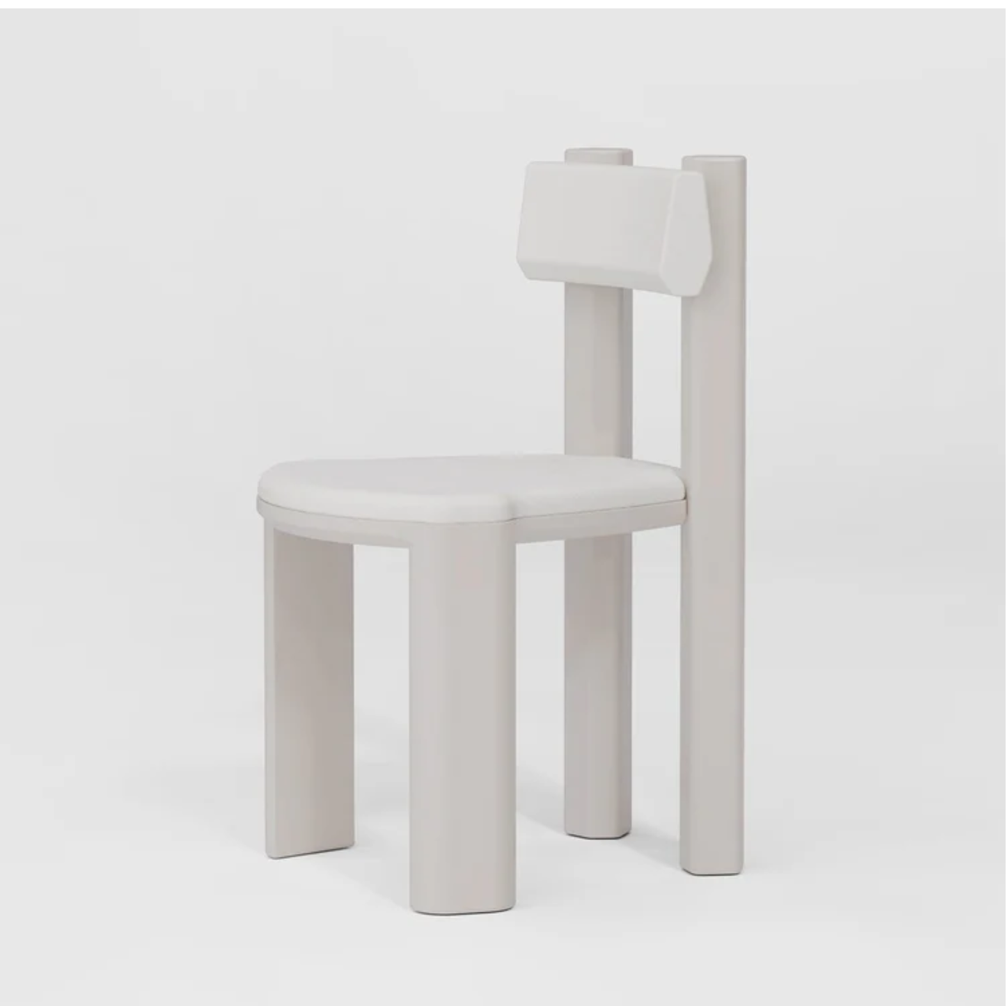 SECOLO | TAOTO WHITE LEATHER DINING CHAIR | $3,930