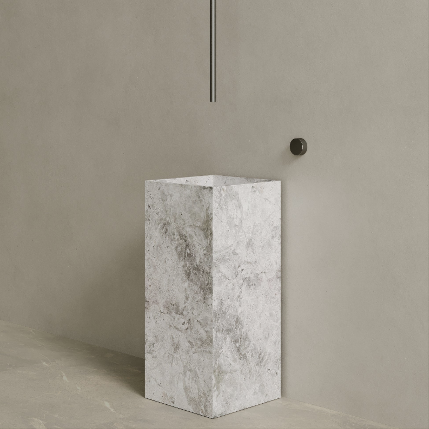 ELEMENTO BATH | QUARO HANDCRAFTER STONE PEDESTAL SINK | $3,313.20 - $6,894.80