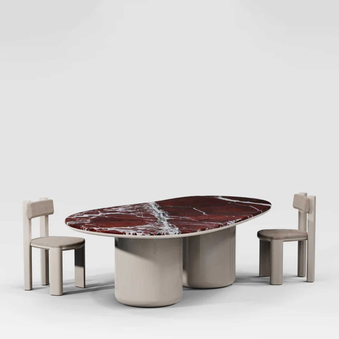SECOLO | LAGHI MARBLE AND WOOD DINING TABLE | $29,020