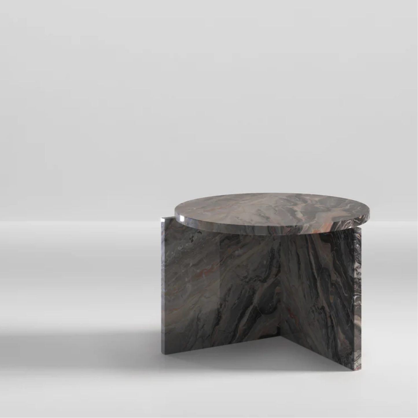 SECOLO | ORIGIN ROUND ARABESCATO OROBICO SIDE TABLE | $4,810