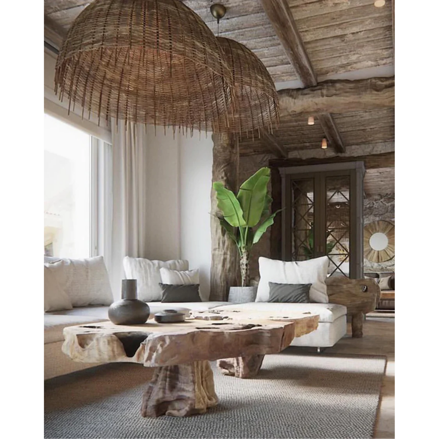 GERVASONI | LARGE CROCO SUSPENSION LAMP | $1,656.00